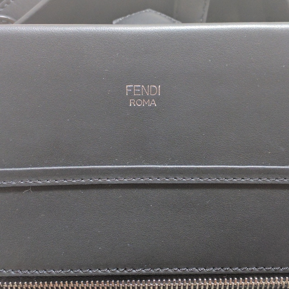 FENDI Runaway Leather Top Handle Satchel Bag Purse - Picture 3 of 8
